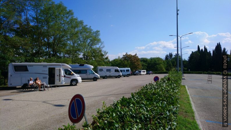 Aire de camping-cars de Castellina in Chianti. Photo © André M. Winter