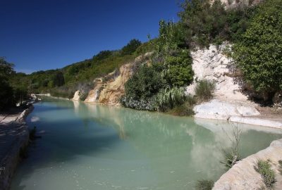 Bassin haut sous Bagno Vignoni. Photo © André M. Winter