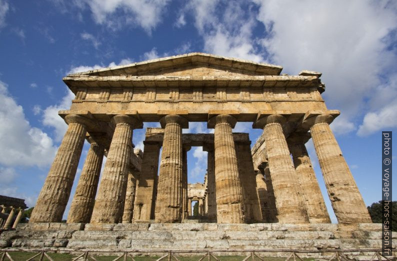 Le Temple de Poséidon de Paestum. Photo © André M. Winter