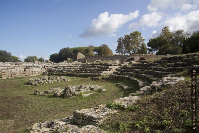 Gradins du Comitium de Paestum. Photo © André M. Winter