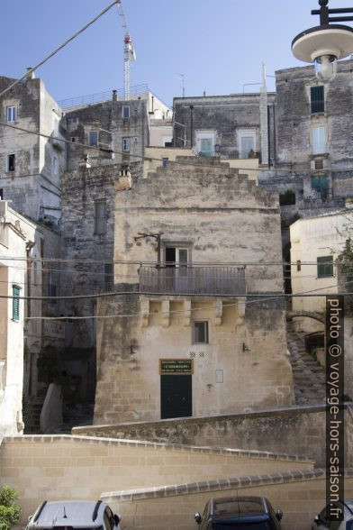 Un petit palais à Sasso Barisano à Matera. Photo © André M. Winter