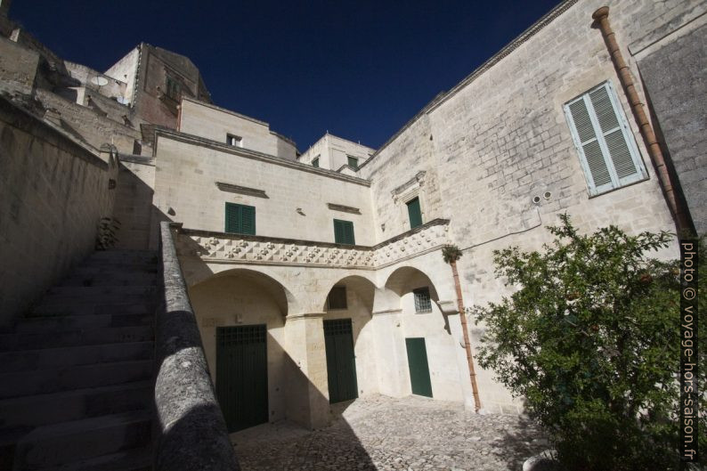 La cour du Palazzo Acito à Matera. Photo © André M. Winter