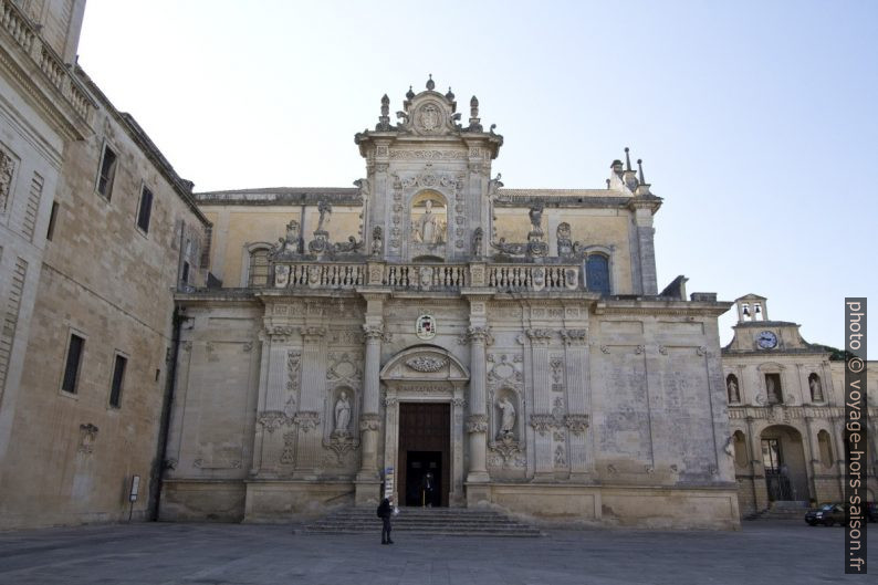 Façade principale de la cathédrale de Lecce. Photo © André M. Winter