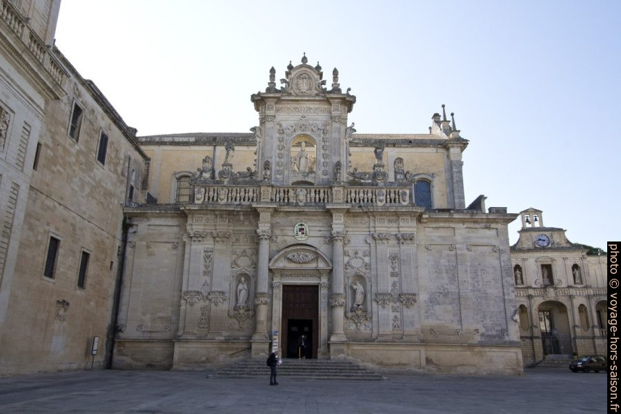 Façade principale de la cathédrale de Lecce. Photo © André M. Winter