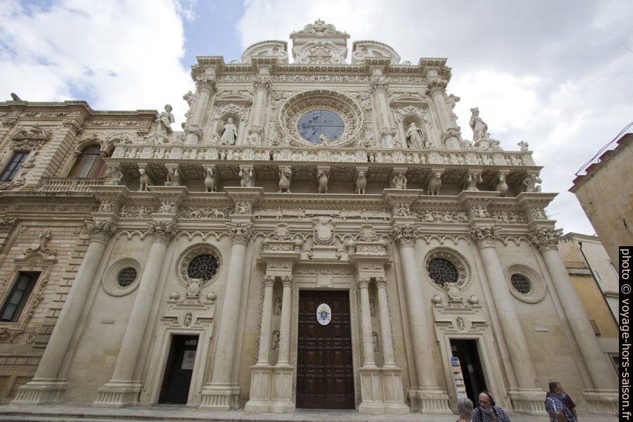 La façade baroque de la Basilica di Santa Croce di Lecce. Photo © André M. Winter