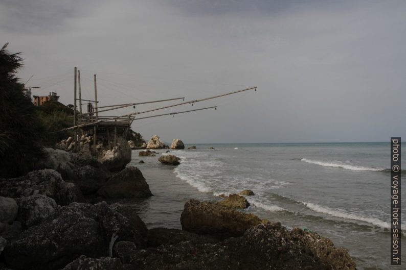 Un trabucco à Rodi Garganico. Photo © Alex Medwedeff