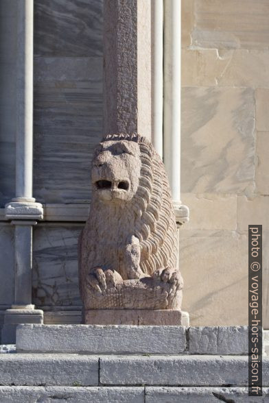 Lion stylophore droit de la cathédrale d'Ancône. Photo © André M. Winter