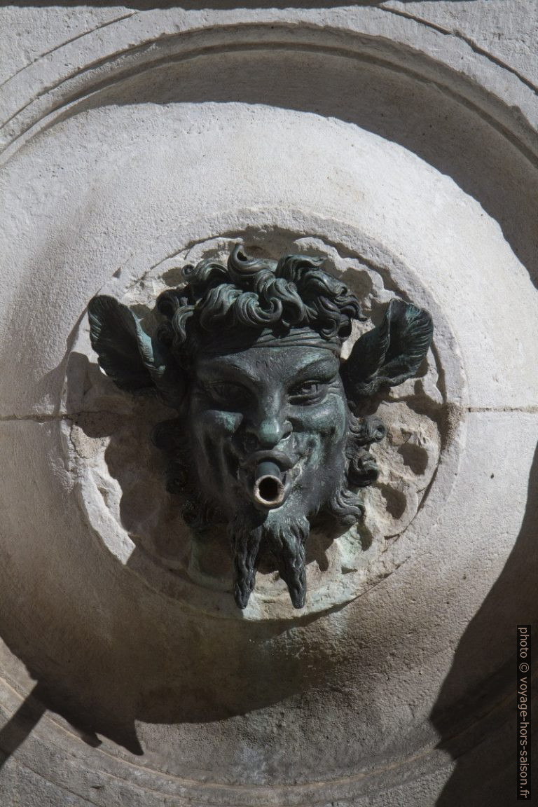 Une bouche de la Fontana del Calamo. Photo © Alex Medwedeff