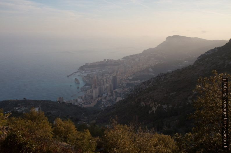 Vue sur Monaco. Photo © Alex Medwedeff