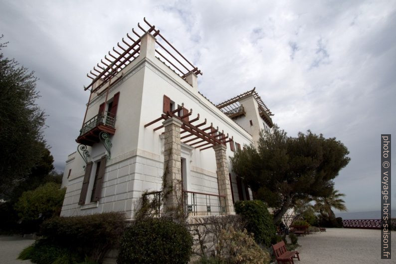 Façade sud de la Villa Kérylos. Photo © André M. Winter