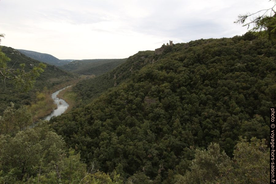 Vallée de l'Hérault et la Tour de la Liquisse. Photo © André M. Winter