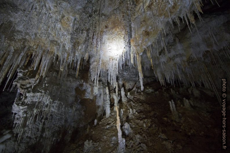 Concrétions de la Grotte de Clamouse. Photo © André M. Winter