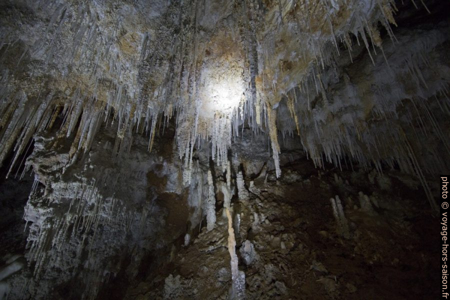 Concrétions de la Grotte de Clamouse. Photo © André M. Winter