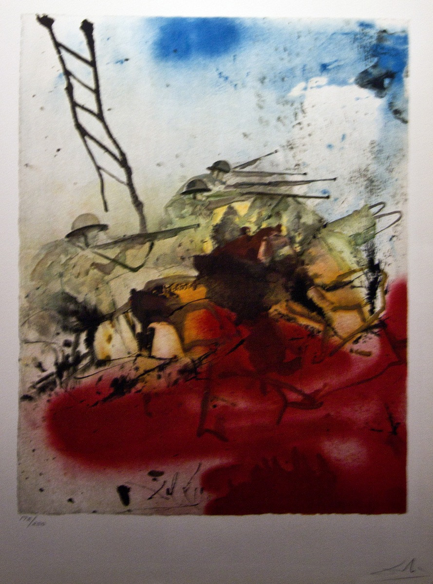 Bataille de la colline de Jérusalem (Battle for Jerusalem) - Aliyah - Dalí - 1968. Photo © André M. Winter