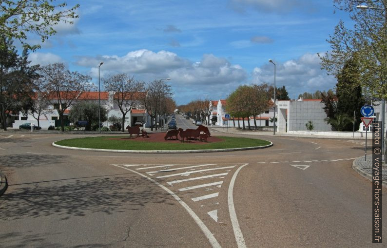 Rond-point sur le périphérique interne de Serpa. Photo © André M. Winter