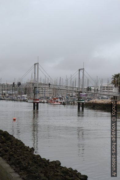 Pont pieton dans le port de Lagos. Photo © Alex Medwedeff