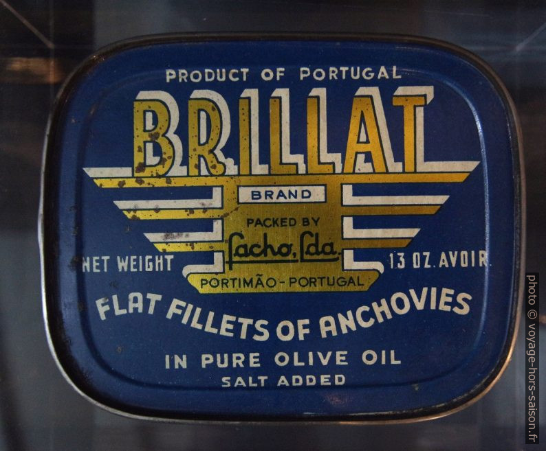 Boîte de conserve d'anchois Brillat. Photo © André M. Winter