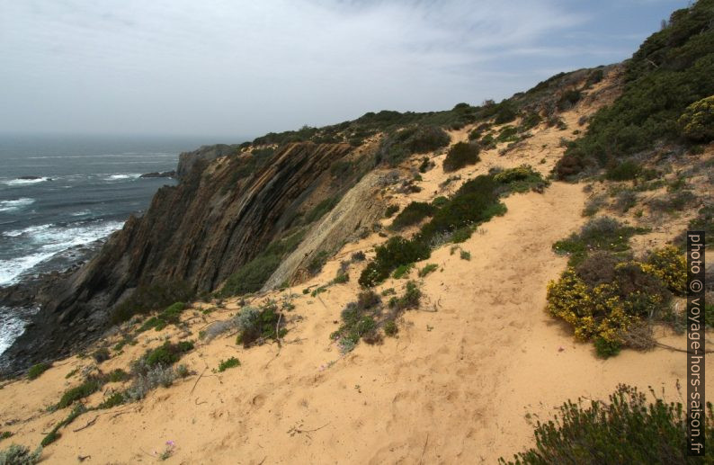 Du sable sur la Presqu'île du Ribat da Arrifana. Photo © André M. Winter