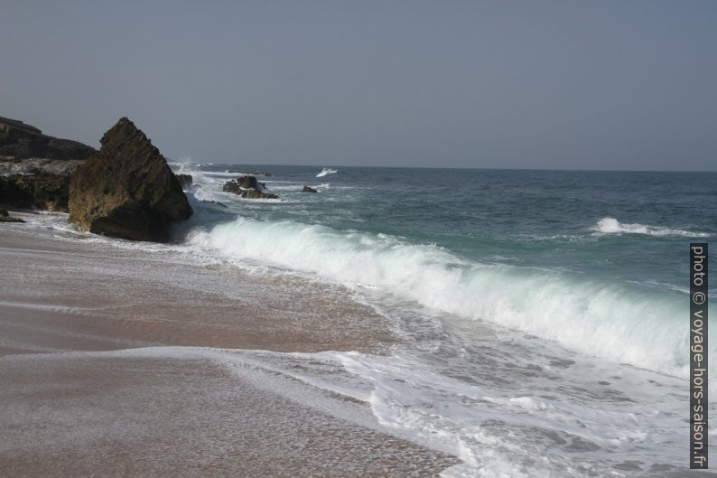 Une vague roule sur la plage. Photo © Alex Medwedeff