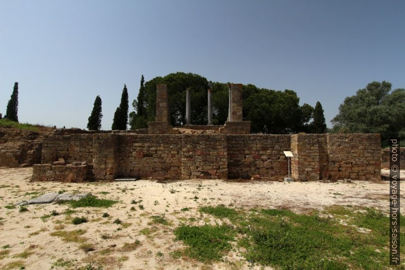 Temple sur le forum de Miróbriga. Photo © André M. Winter