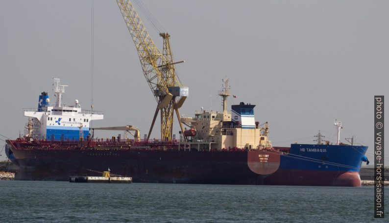 Deux navires en gardiennage au chantier naval de Mitrena. Photo © André M. Winter