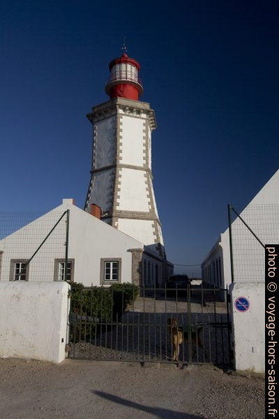 Le Phare du Cap Espichel est gardé par un chien. Photo © André M. Winter