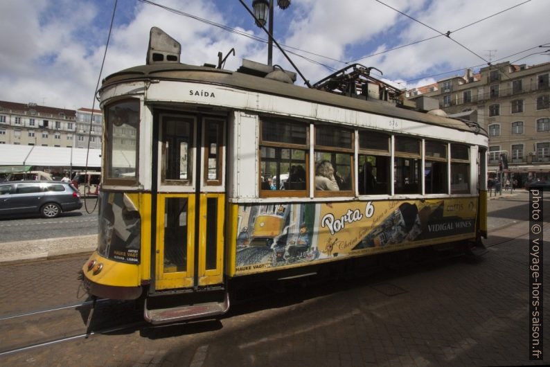 Rame numéro 576 du tramway de Lisbonne. Photo © André M. Winter