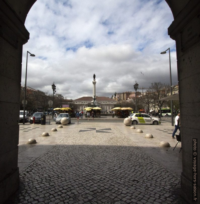 Vue sur la Place Dom Pedro IV. Photo © André M. Winter