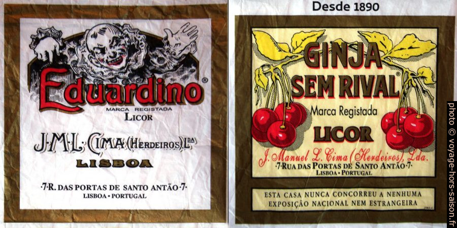 Sachet de la Ginjinha Sem Rival. Photo © André M. Winter