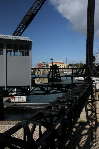 Grue dans le port Doca do Bom Sucesso. Photo © Alex Medwedeff