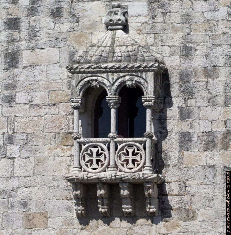 Balcon de style manuélin de la Torre de Belém. Photo © André M. Winter
