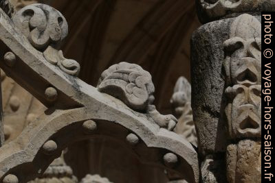 Oiseaux imaginaires de l'étage supérieure du Monastère des Hiéronymites. Photo © André M. Winter