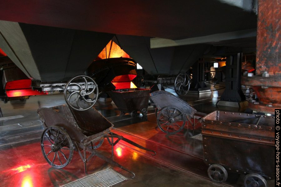 Collecte des cendres sous les chaudières à charbon. Photo © André M. Winter