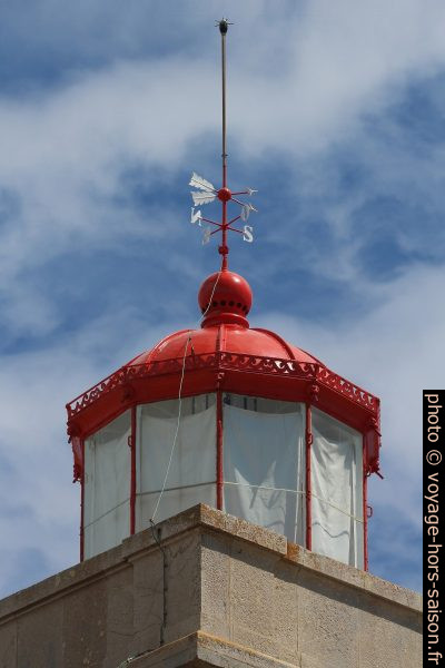 Lanterne voilée du Phare du Cap Carvoeiro. Photo © André M. Winter