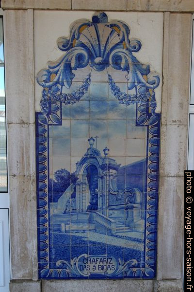 Azulejo Chafariz das Cinco Bicas. Photo © André M. Winter
