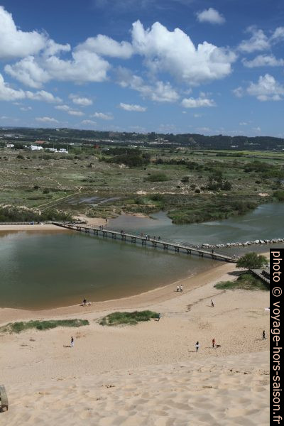 Praia de Salir do Porto dans l'embouchure du Rio Tornada. Photo © Alex Medwedeff
