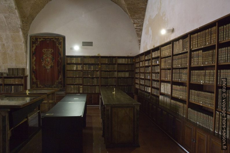 Sous-sol de la Bibliothèque Joanina. Photo © Alex Medwedeff