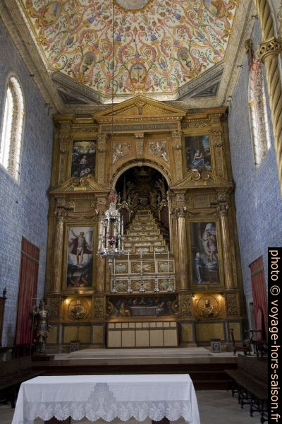 Autel en étages de la Capela de São Miguel. Photo © André M. Winter