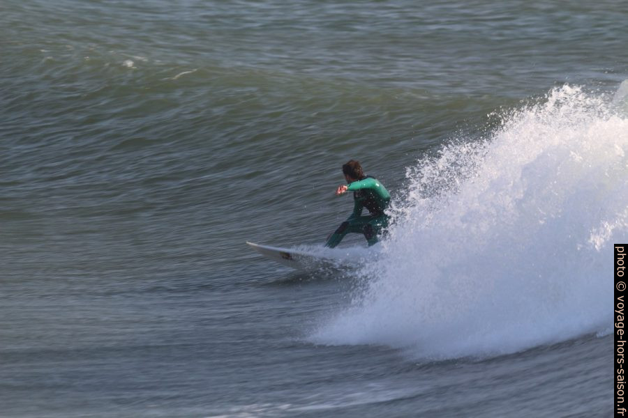 Le surfeur n'a pu faire qu'une courte distance. Photo © André M. Winter