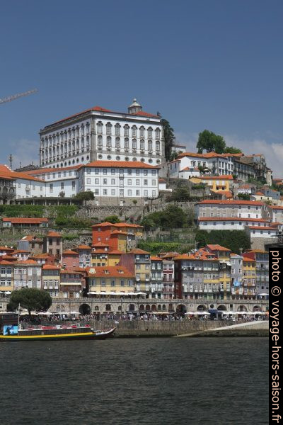 Palais épiscopal de Porto au-dessus du Cais da Ribeira. Photo © Alex Medwedeff