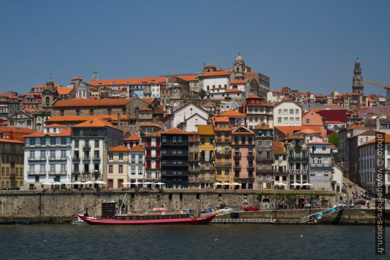 Cais da Ribeira et Porto vus de Gaia. Photo © Alex Medwedeff