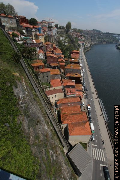 Funicular dos Guindais et les maisons de l'Avenida Gustavo Eiffel. Photo © André M. Winter