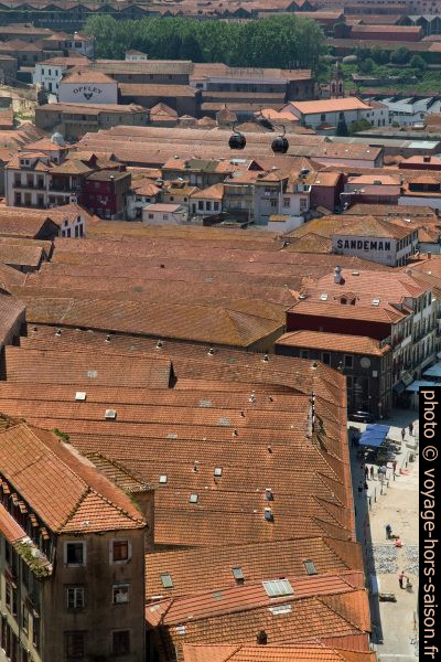 Vue sur les toits des caves de Vila Nova de Gaia. Photo © Alex Medwedeff
