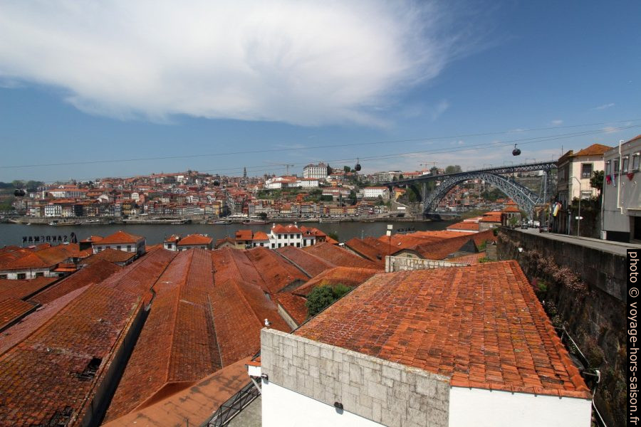 Toits des celliers de porto et le Pont Luís I. Photo © André M. Winter