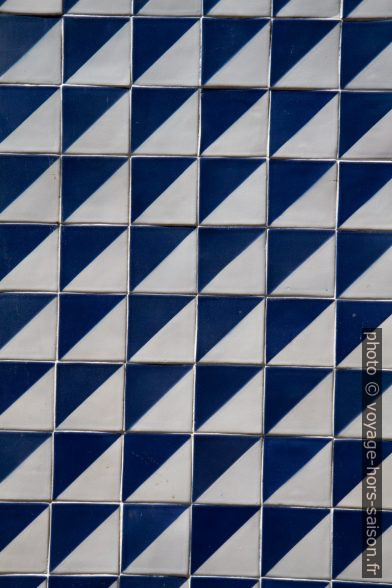 Carreaux bleus et blancs. Photo © Alex Medwedeff