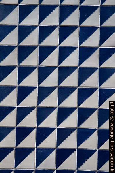 Carreaux bleus et blancs. Photo © Alex Medwedeff