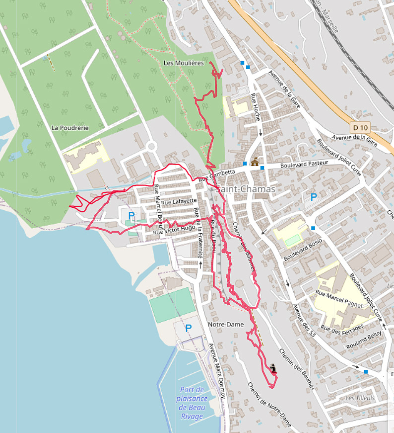 Carte OpenStreetMap de Saint-Chamas