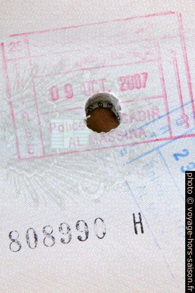 Visas d'entrée en Tunisie. Photo © André M. Winter
