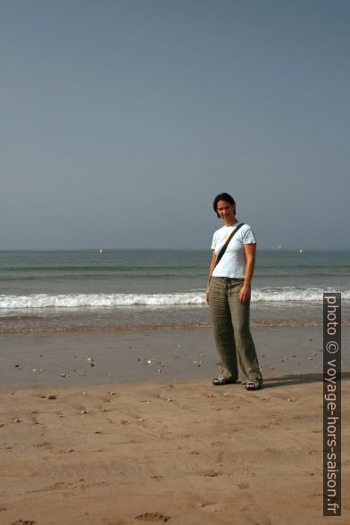 Alex sur la plage d'Agadir. Photo © André M. Winter