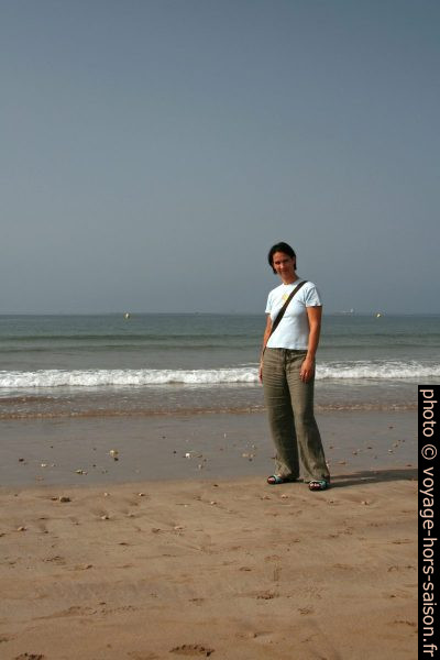 Alex sur la plage d'Agadir. Photo © André M. Winter